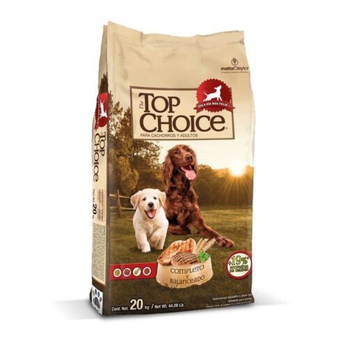 Top Choice Alimento Para Perro Para Cachorro Y Adulto 20 Kg