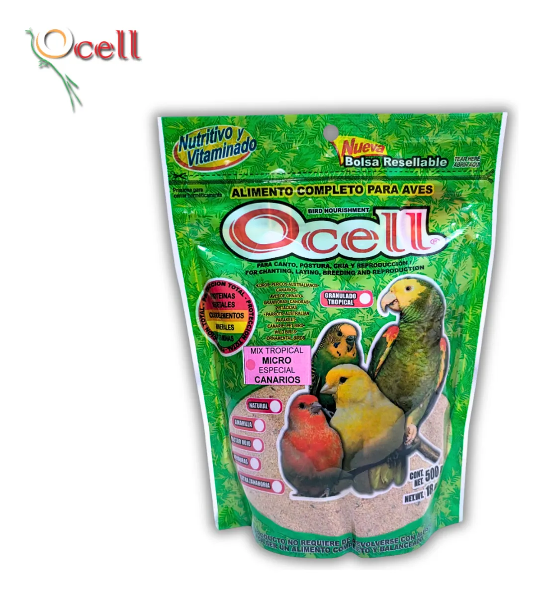 Ocell Alimento Mix Tropical Micro Canarios Pericos