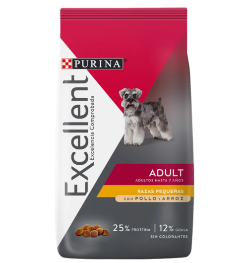 Purina Excellent Adulto Pollo y Arroz Razas Minis y Pequeñas 20 Kg