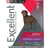 Purina Excellent Cordero y Arroz Adulto Razas Medianas y Grandes 20.4 Kg