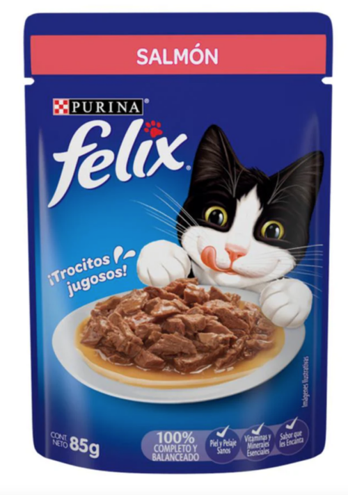 Felix Pouch Salmon 24/85 G