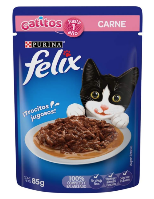 Felix Pouch Gatito Carne 24/85