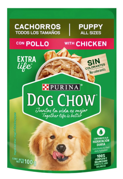 Dog Chow Pouch Puppy Pollo 20/100 G
