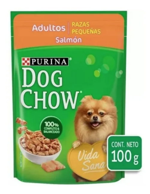 Dog Chow Pouch Razas Pequeñas Salmon 20/100 G