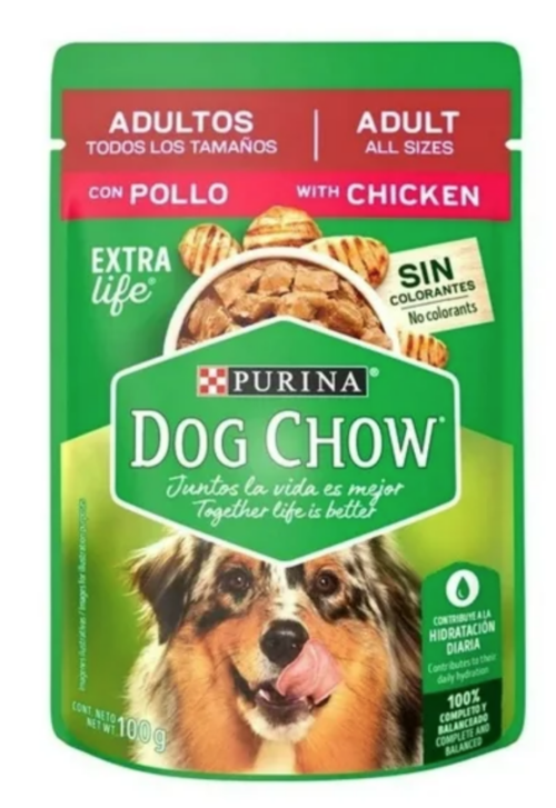 Dog Chow Pouch Adulto Pollo 20/100 G