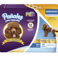 Pañales Med P/Perro 12 Pz