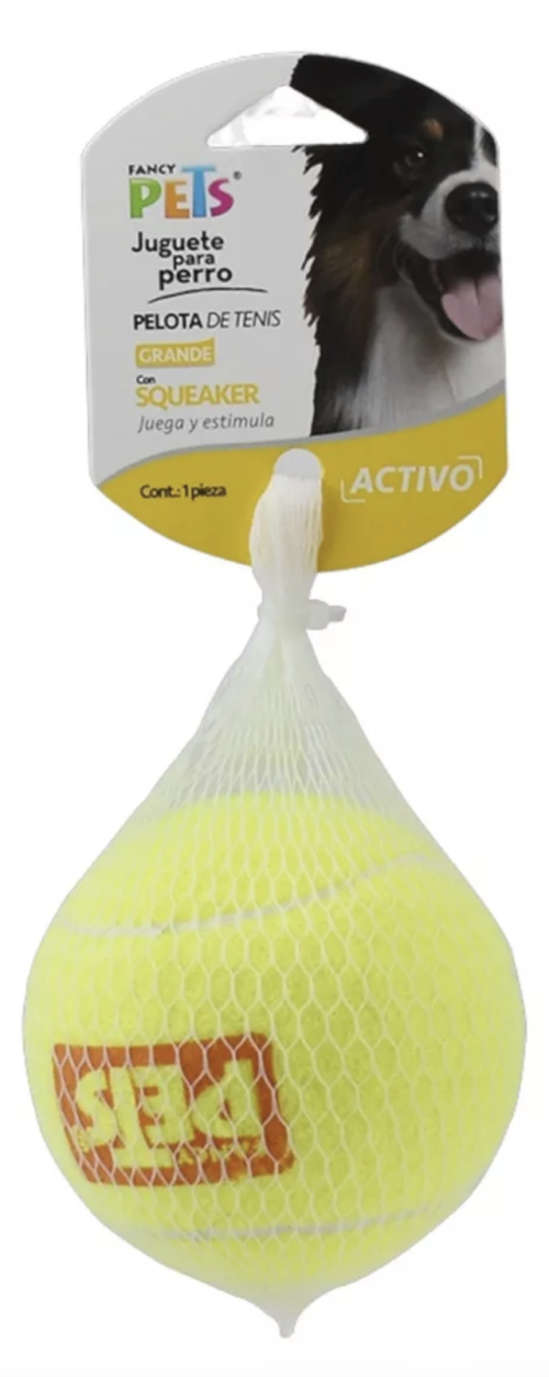 Juguete Pelota Gde Tenis C/Squeaker 1 Pz