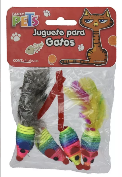 Juguete Raton 4 Pz