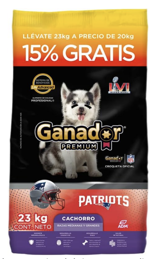 Ganador Cachorro 20 Kg + Bonus