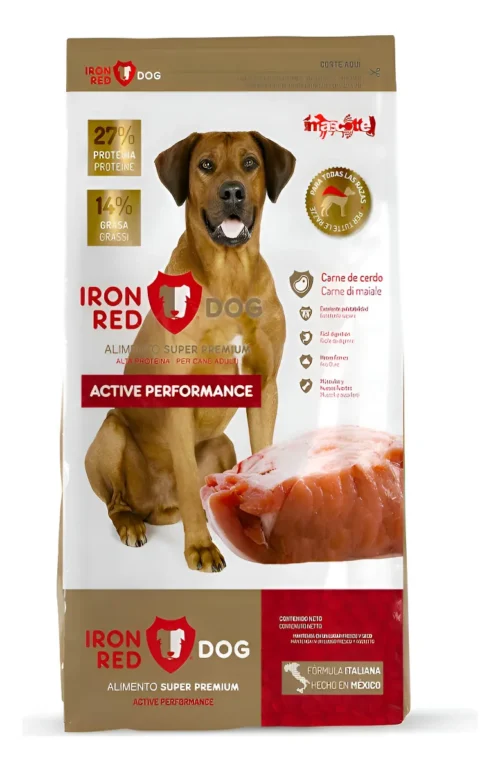 Iron Red Dog Alimento Para Perros de Trabajo, Alta Proteina