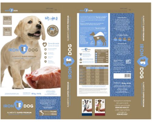 IRON DOGALIMENTO SUPER PREMIUM PARA CACHORROS, 20 kg